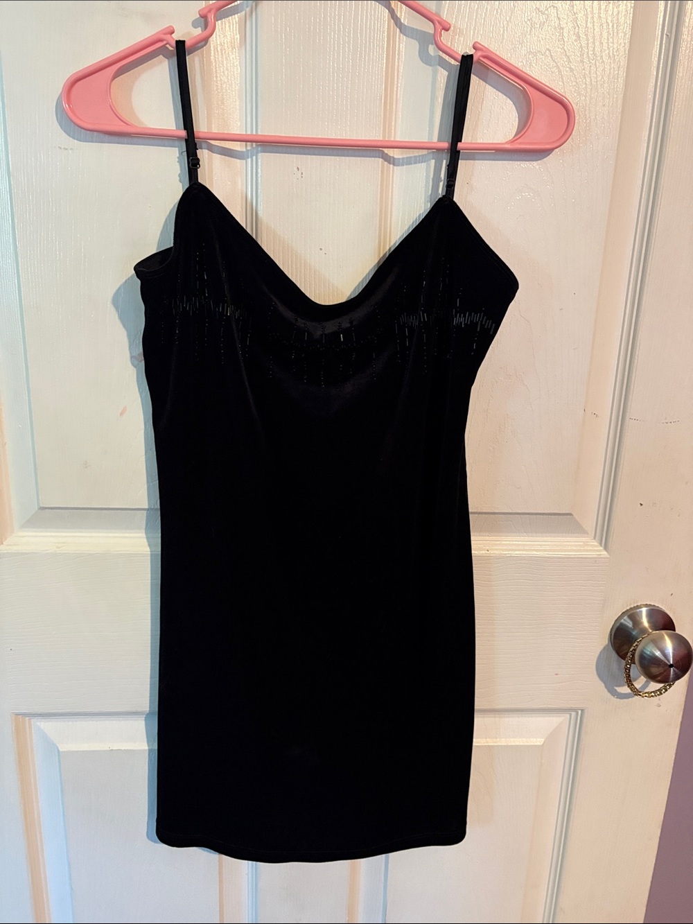 Victoria Secret Black Spaghetti Strap Slip Dress - Classic Women's Dress